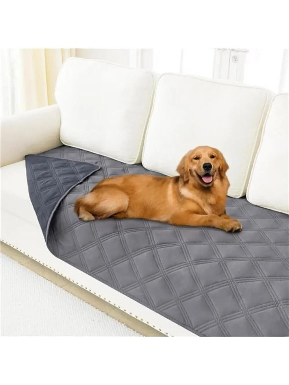 Waterproof Dog Bed Cover Blanket 30x70 Soft Reversible Pet Blanket GRAY Comfy NW